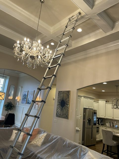 tray ceiling painting by 99 Dollar Painter in Middle Tennessee