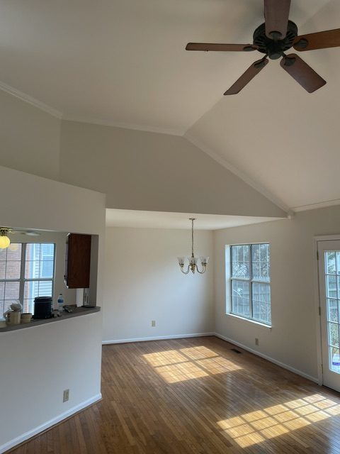 vaulted living room painting by 99 Dollar Painter in Middle Tennessee